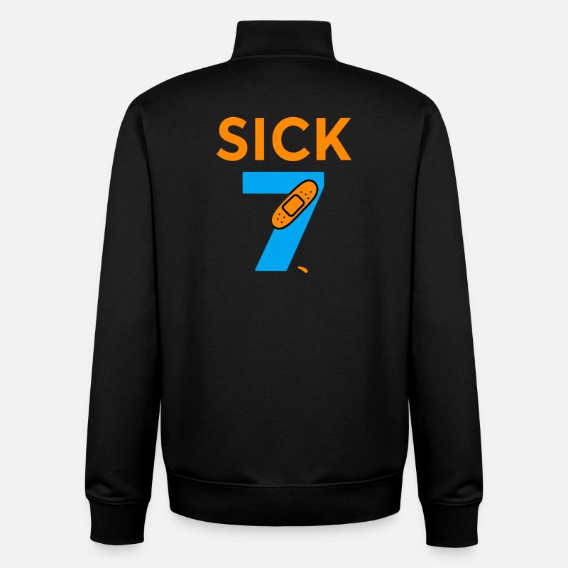 Sick Seven Meme Tee Six Seven  - Unisex Organic Zip Sweatshirt von Stanley/Stella - Schwarz