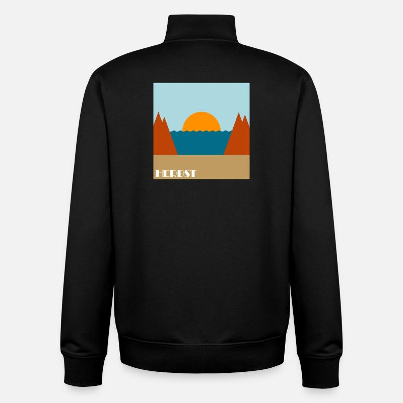 Herbst - Unisex Organic Zip Sweatshirt von Stanley/Stella - Schwarz