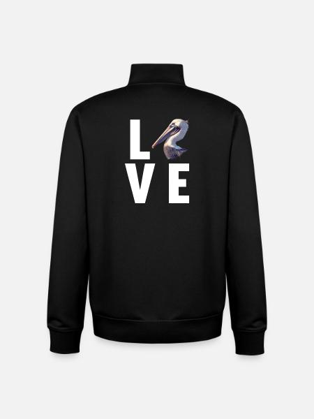 Pelicans Pelican - Unisex Organic Zip Sweatshirt by Stanley/Stella - black