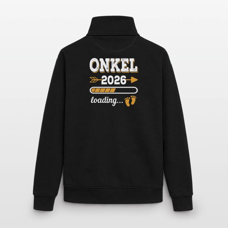 Uncle 2026 Loading Future Uncle Gift Unisex Organic Zip Sweatshirt by Stanley/Stella