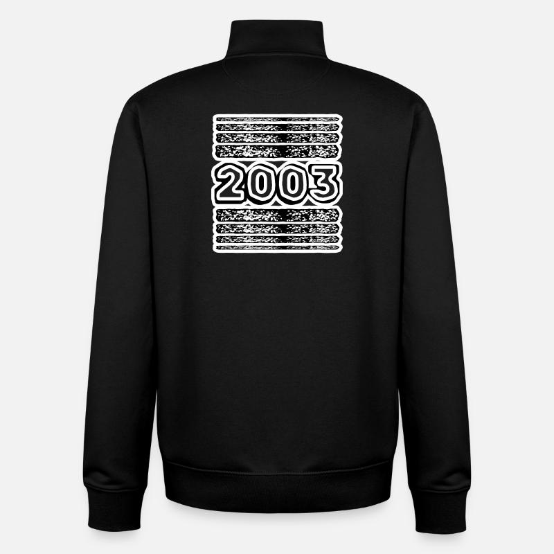 2003 2003 - Unisex Organic Zip Sweatshirt von Stanley/Stella - Schwarz
