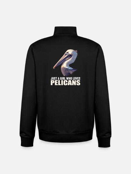 Pelicans Pelican - Unisex Organic Zip Sweatshirt by Stanley/Stella - black