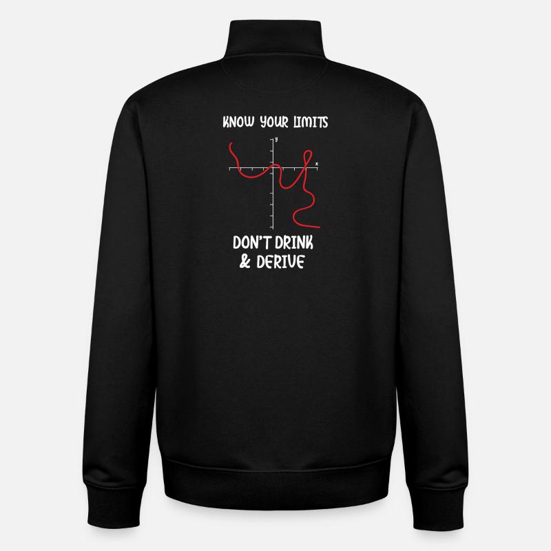Math Math Math Teacher Mathematician - Unisex Organic Zip Sweatshirt by Stanley/Stella - black