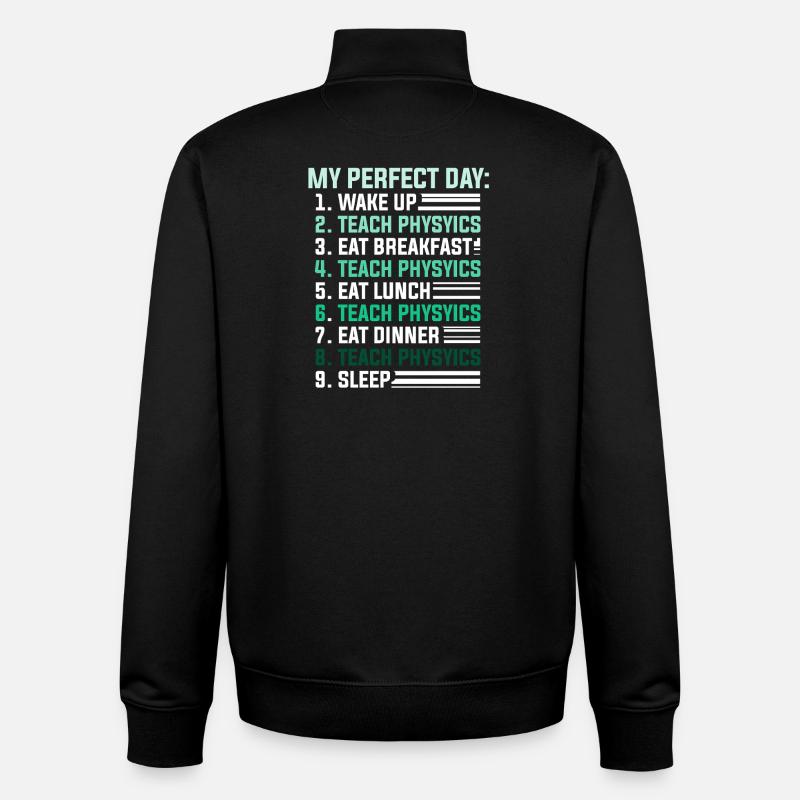 Physik Phyiker Physikstudent Physiklehrer - Unisex Organic Zip Sweatshirt von Stanley/Stella - Schwarz