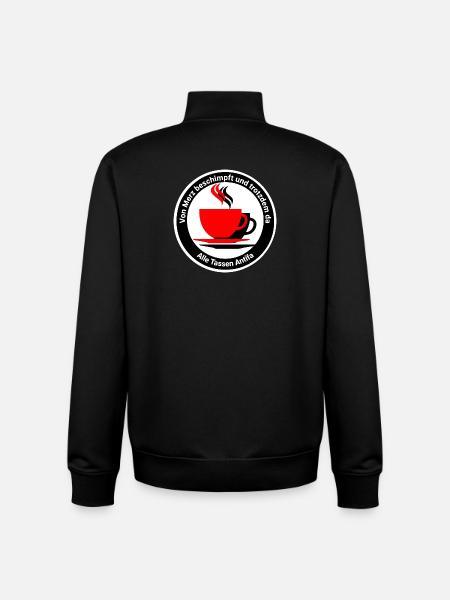Alle Tassen Antifa - Unisex Organic Zip Sweatshirt von Stanley/Stella - Schwarz