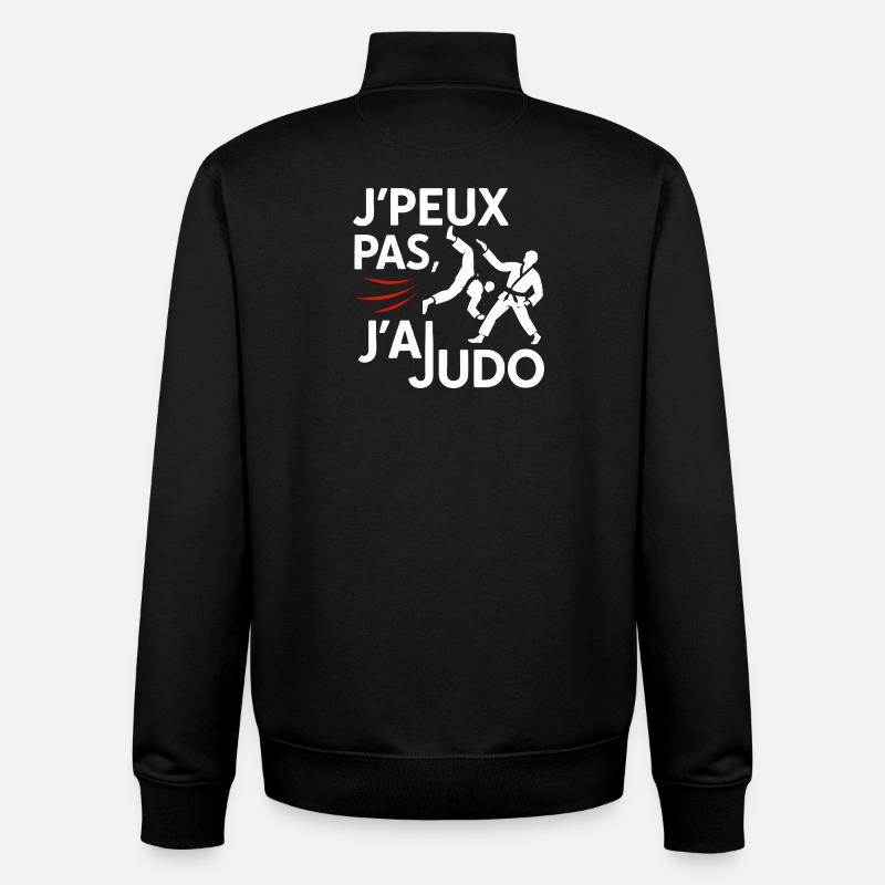 Judo-Pointe: Ich kann nicht - Unisex Organic Zip Sweatshirt von Stanley/Stella - Schwarz
