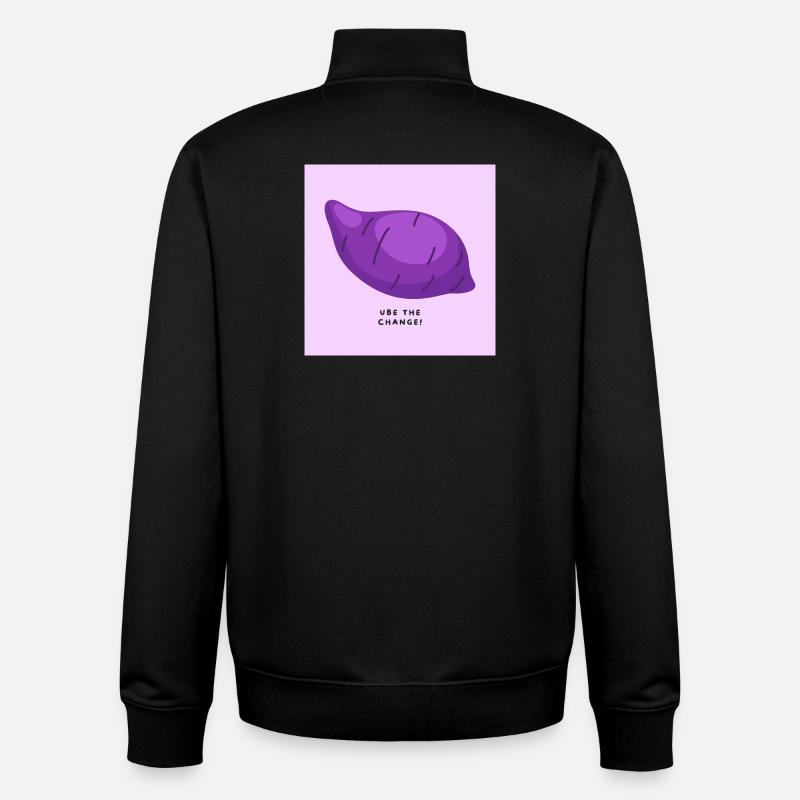 Ube the change - Unisex Organic Zip Sweatshirt von Stanley/Stella - Schwarz