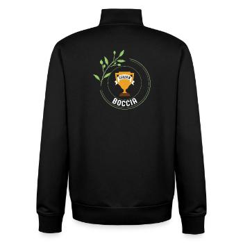 Championnat du tournoi de boccia - Sweat zippé unisexe en coton bio Stanley/Stella - noir - Dos - AI Model Male 185 light (185cm)