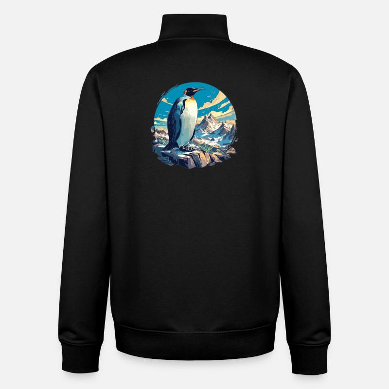 Pinguine Pinguin - Unisex Organic Zip Sweatshirt von Stanley/Stella - Schwarz