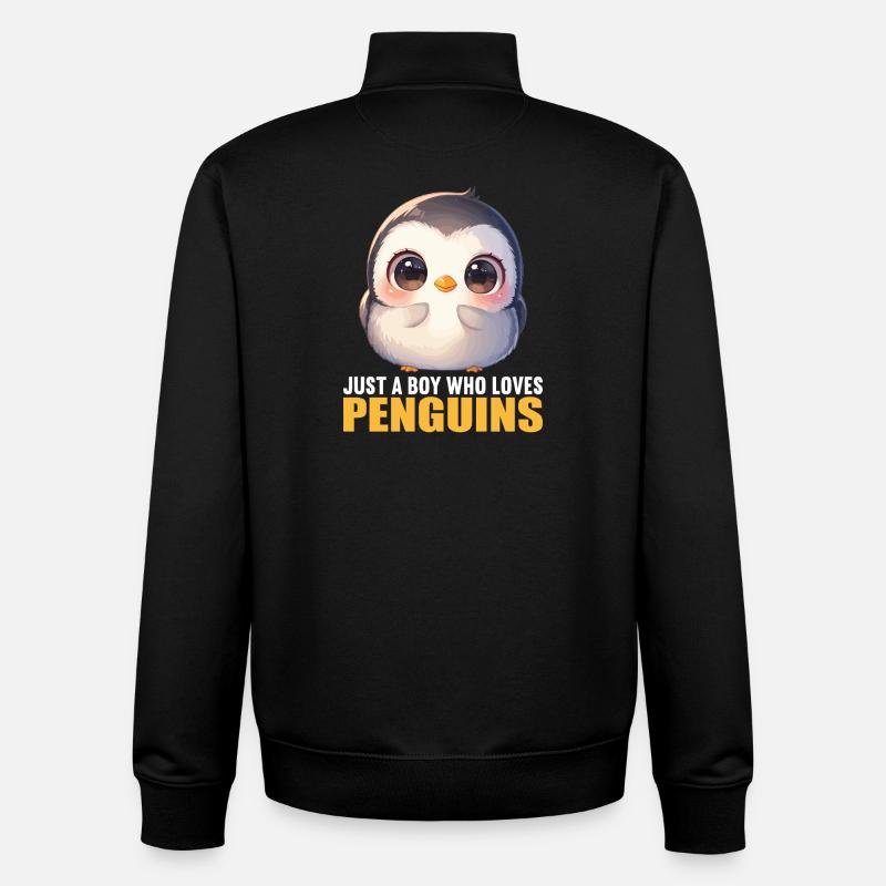 Pinguine Pinguin - Unisex Organic Zip Sweatshirt von Stanley/Stella - Schwarz