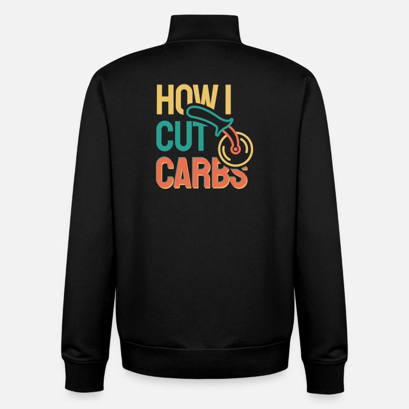 Comment réduire les glucides - Sweat zippé unisexe en coton bio Stanley/Stella - noir