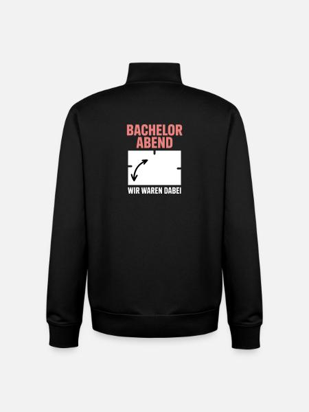 Junggesellenabschied JGA Bachelor Gästebuch - Unisex Organic Zip Sweatshirt von Stanley/Stella - Schwarz