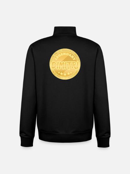 Dimitri - Sweat zippé unisexe en coton bio Stanley/Stella - noir