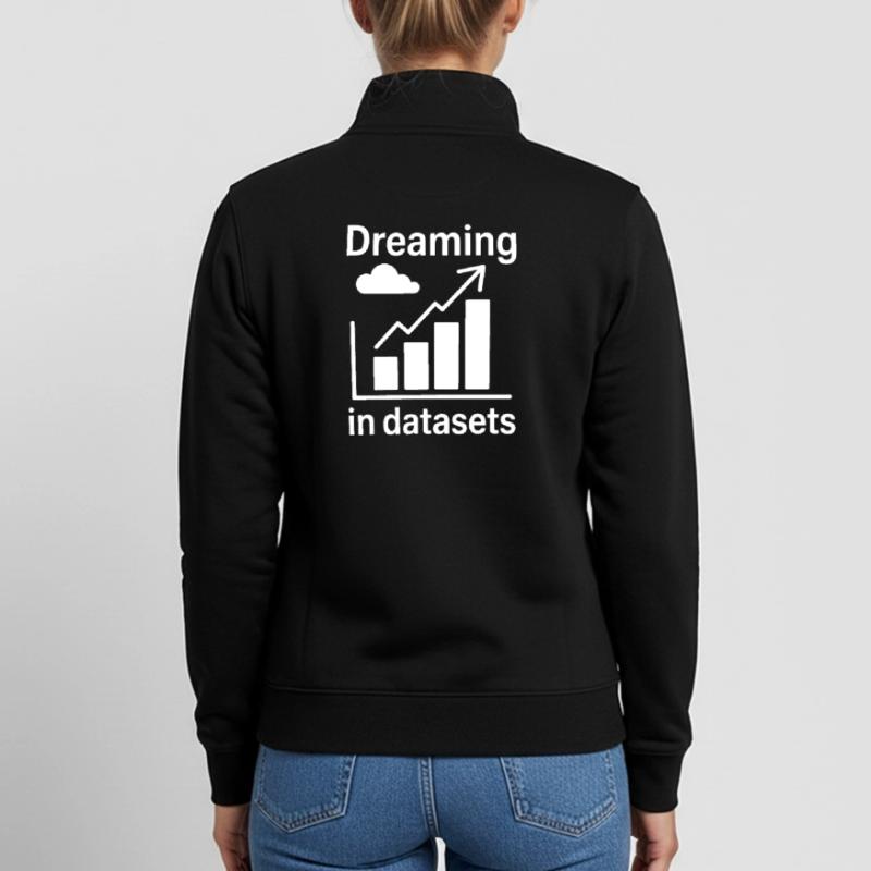Data Analyst Saying Funny Data Analyst Gift Unisex Organic Zip Sweatshirt by Stanley/Stella