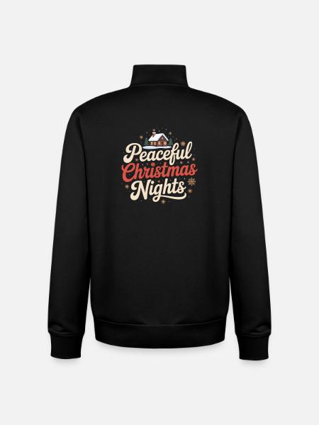 Ruhige Weihnachtsnächte - Unisex Organic Zip Sweatshirt von Stanley/Stella - Schwarz