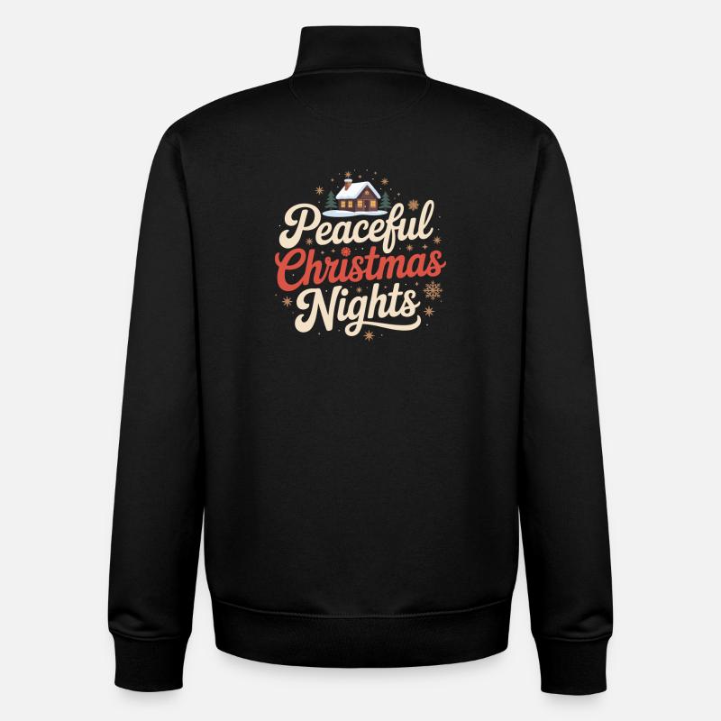Ruhige Weihnachtsnächte - Unisex Organic Zip Sweatshirt von Stanley/Stella - Schwarz