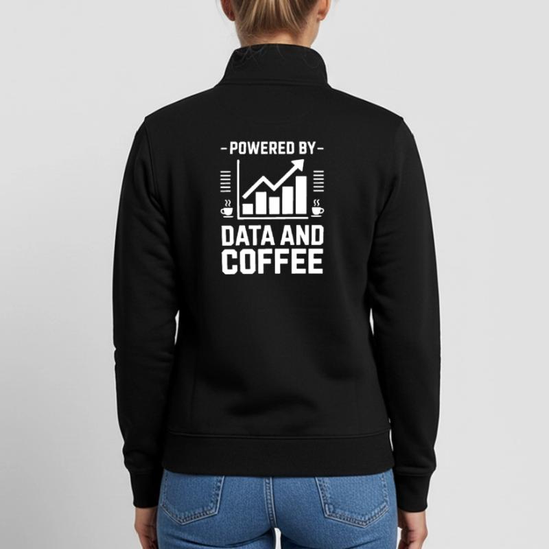 Data Analyst Saying Funny Data Analyst Gift Unisex Organic Zip Sweatshirt by Stanley/Stella