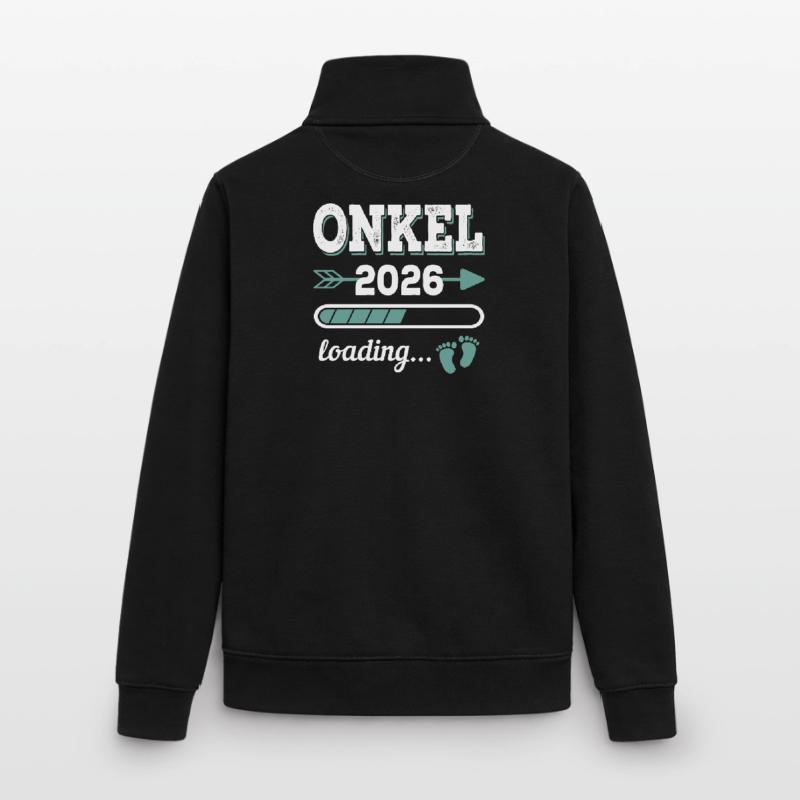 Uncle 2026 Loading Expectant Uncle Gift Idea Unisex Organic Zip Sweatshirt by Stanley/Stella