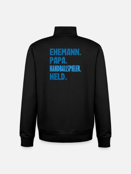 Handballspieler Handball Handballer Geschenke - Unisex Organic Zip Sweatshirt von Stanley/Stella - Schwarz