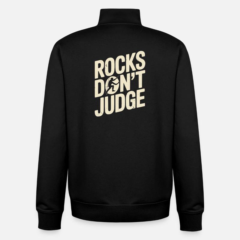Klettern Bergsteigen Karabiner Bouldern - Unisex Organic Zip Sweatshirt von Stanley/Stella - Schwarz
