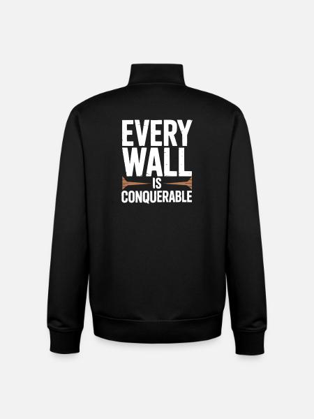 Klettern Bergsteigen Karabiner Bouldern - Unisex Organic Zip Sweatshirt von Stanley/Stella - Schwarz