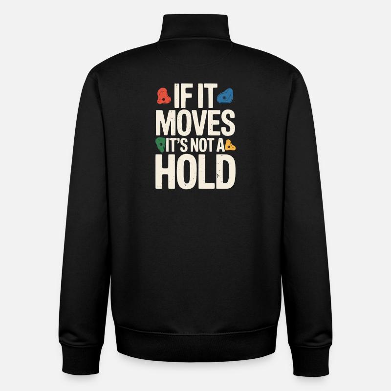 Klettern Bergsteigen Karabiner Bouldern - Unisex Organic Zip Sweatshirt von Stanley/Stella - Schwarz