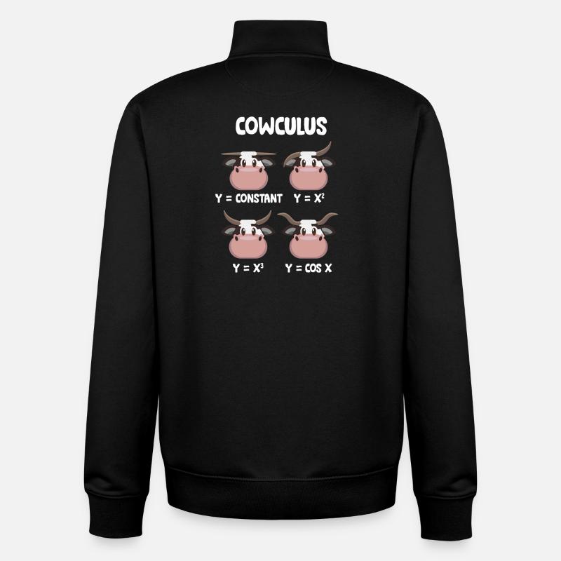 Math Teacher Geometry School Mathematics - Unisex Organic Zip Sweatshirt by Stanley/Stella - black