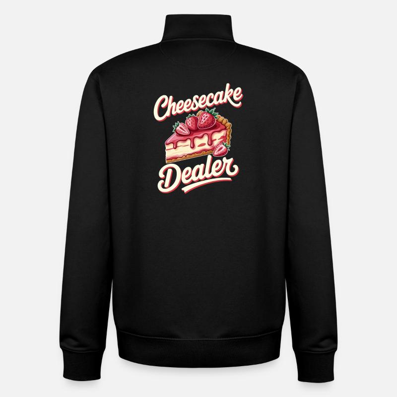 Kuchen - Unisex Organic Zip Sweatshirt von Stanley/Stella - Schwarz