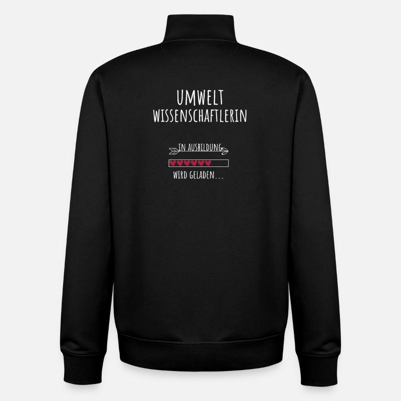 Environmental Scientist Studies Profession Education - Unisex Organic Zip Sweatshirt by Stanley/Stella - black