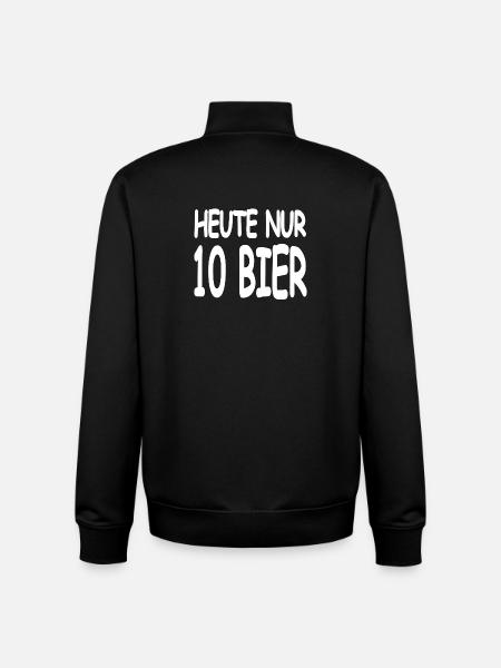 Bier - Unisex Organic Zip Sweatshirt von Stanley/Stella - Schwarz