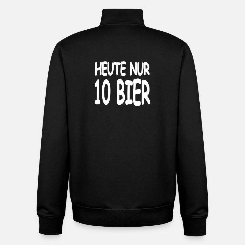 Beer - Unisex Organic Zip Sweatshirt by Stanley/Stella - black