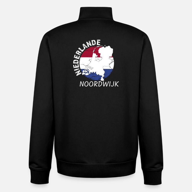 Noordwijk - Unisex Organic Zip Sweatshirt by Stanley/Stella - black