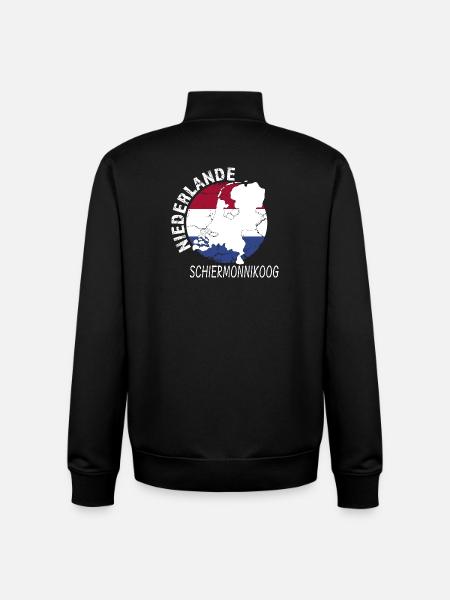 Schiermonnikoog - Sweat zippé unisexe en coton bio Stanley/Stella - noir