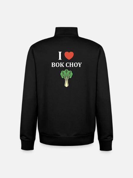 J Adore Bok Choy Graphic - Unisex Organic Zip Sweatshirt by Stanley/Stella - black