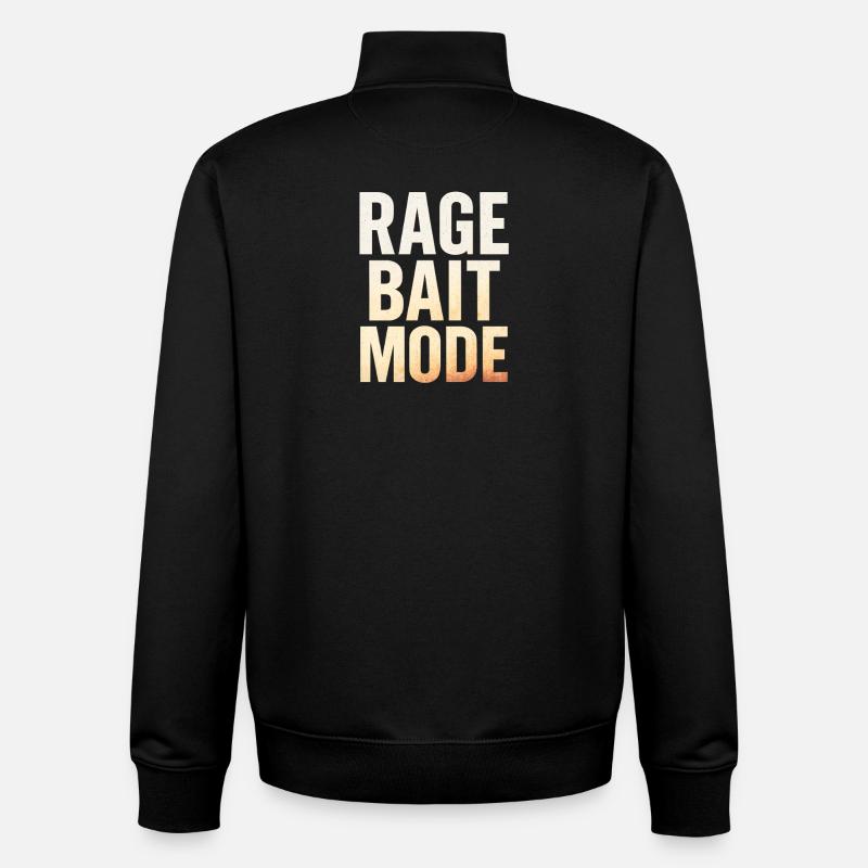 Mode appât enragé, dicton amusant - Sweat zippé unisexe en coton bio Stanley/Stella - noir