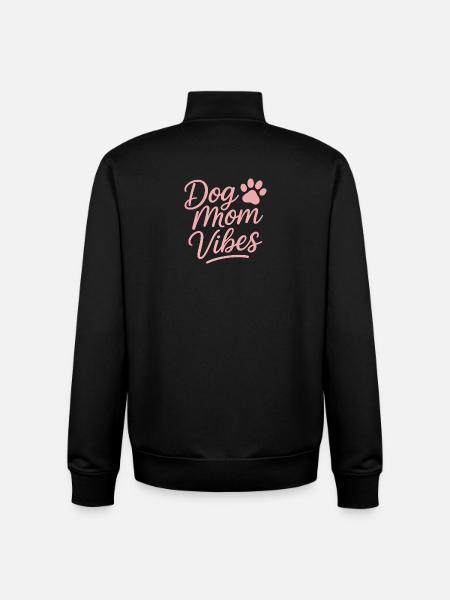 Dog Mom Vibes  - Unisex Organic Zip Sweatshirt von Stanley/Stella - Schwarz
