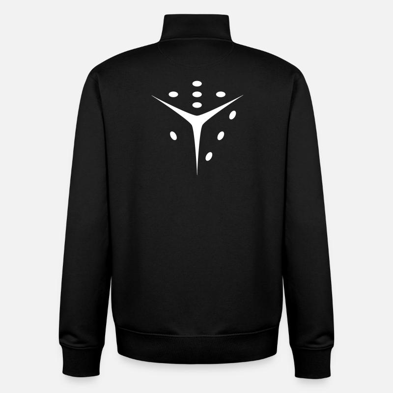 Dice Effect - Unisex Organic Zip Sweatshirt by Stanley/Stella - black