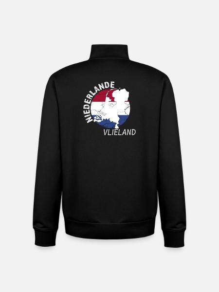 Vlieland - Sweat zippé unisexe en coton bio Stanley/Stella - noir