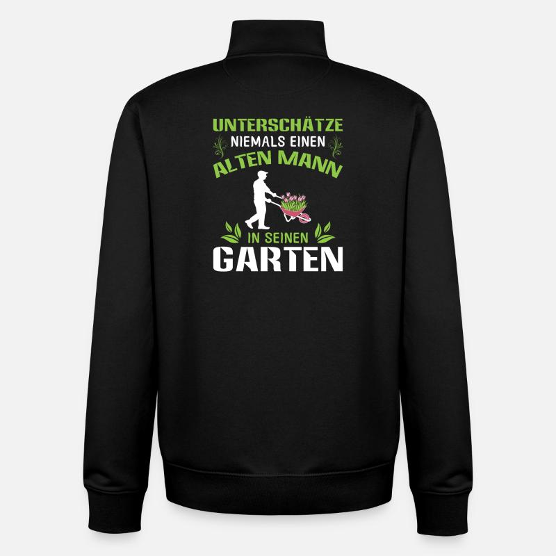 Garten Gärtner Gärtnern Gartenarbeit Gartenarbeit - Unisex Organic Zip Sweatshirt von Stanley/Stella - Schwarz