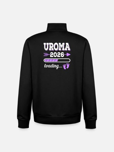 Great-Grandmother 2026 Loading Pregnancy Gift Idea - Unisex Organic Zip Sweatshirt by Stanley/Stella - black