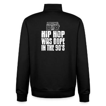 Rhythm Street Flow Was Legendary In The 90s - Unisex Organic Zip Sweatshirt von Stanley/Stella - Schwarz - Hinten - AI Model Male 185 light (185cm)