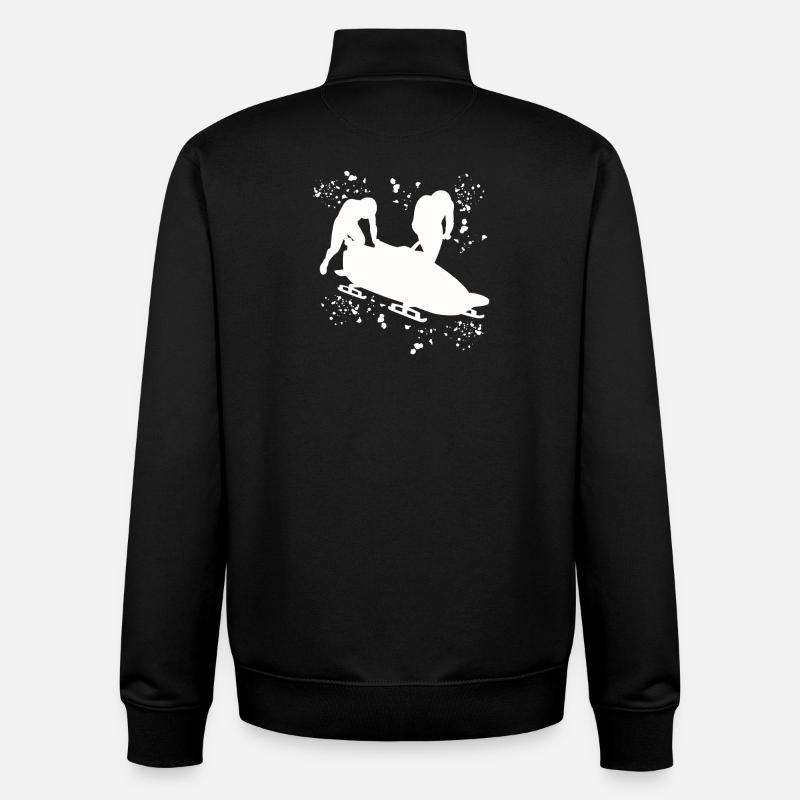 Bobsleigh Two-man Bobsleigh - Unisex Organic Zip Sweatshirt by Stanley/Stella - black