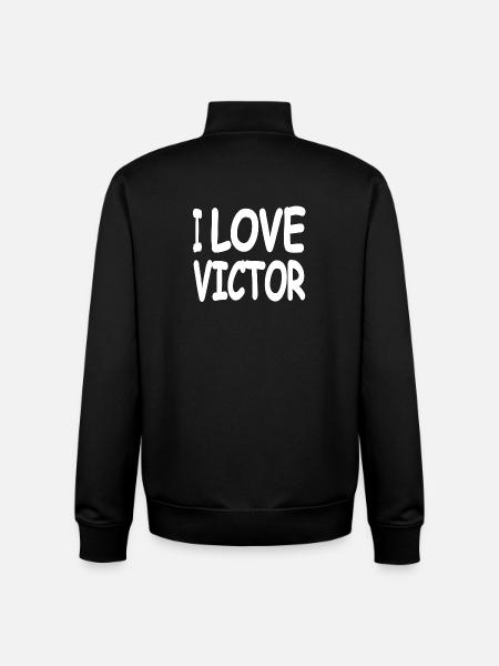 Vainqueur - Sweat zippé unisexe en coton bio Stanley/Stella - noir