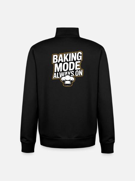 Baking Mode - Baking Mode Always On - Unisex Organic Zip Sweatshirt by Stanley/Stella - black