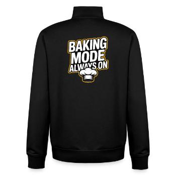 Mode de cuisson toujours activé - Sweat zippé unisexe en coton bio Stanley/Stella - noir - Dos - AI Model Male 185 light (185cm)