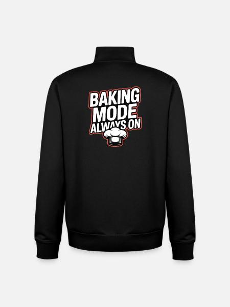 Baking Mode Always On - Unisex Organic Zip Sweatshirt von Stanley/Stella - Schwarz