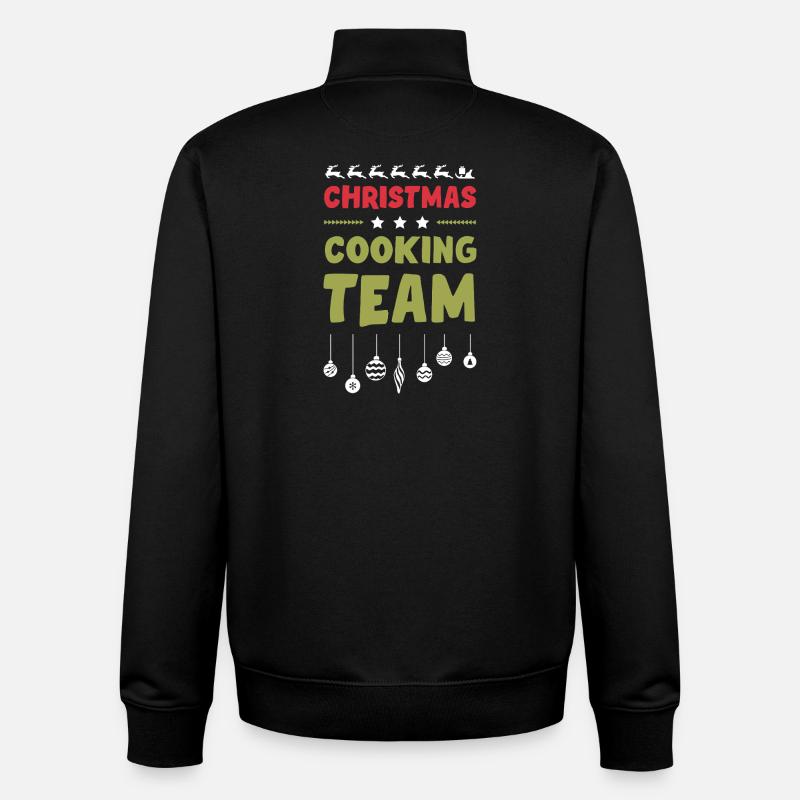 Weihnachts Kochen Backen Team - Unisex Organic Zip Sweatshirt von Stanley/Stella - Schwarz