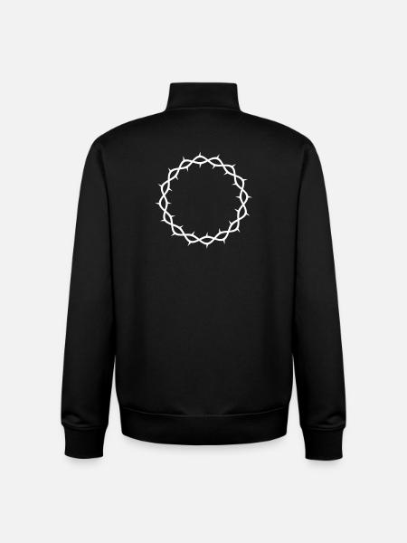 Couronne d’épines - Sweat zippé unisexe en coton bio Stanley/Stella - noir