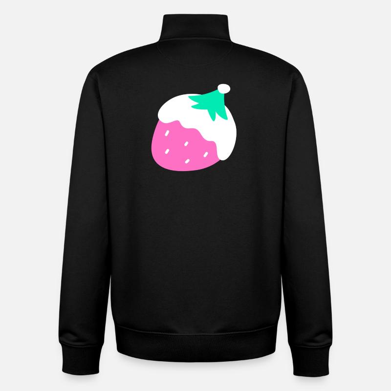 Erdbeeren – Weihnachten - Unisex Organic Zip Sweatshirt von Stanley/Stella - Schwarz