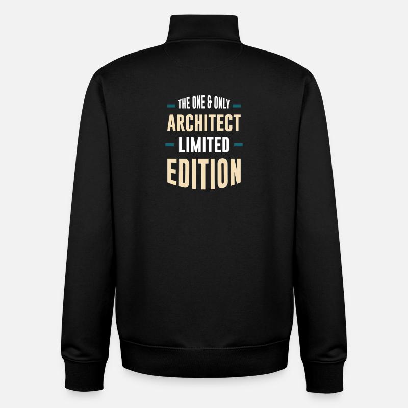 Einzigartiger Architekt Limited Edition - Unisex Organic Zip Sweatshirt von Stanley/Stella - Schwarz